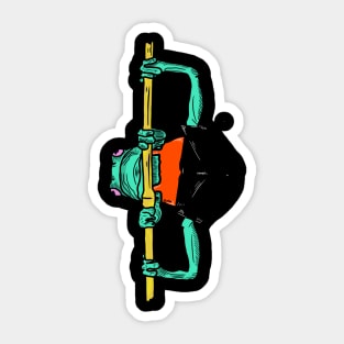 polidancer frog Sticker